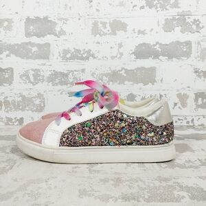 NEW Steve Madden Kids' Ricky Sneaker In Multi Pink O106
